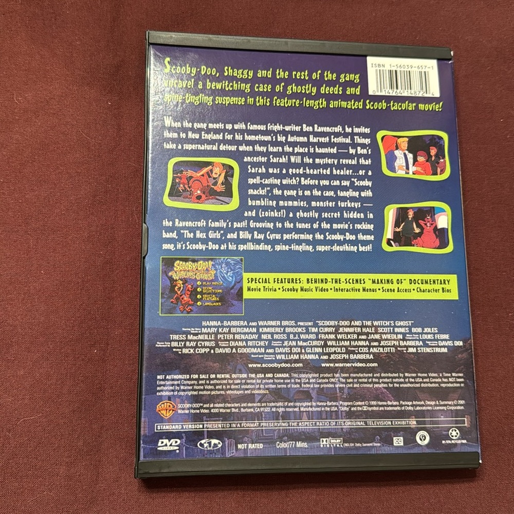 * Scooby Doo and the Witches Ghost 2001 DVD - Picture 2 of 5